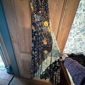 Asymmetrical Floral Dress